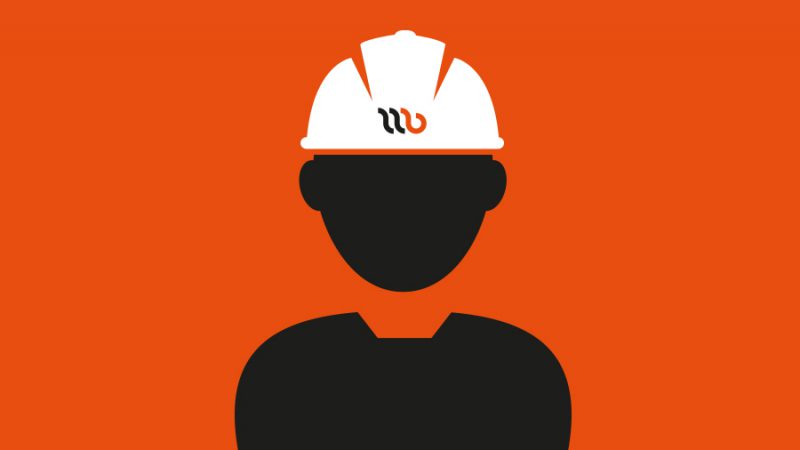 Wijnne Barends vacancies. A cartoon image of a silouet with a helmet on.